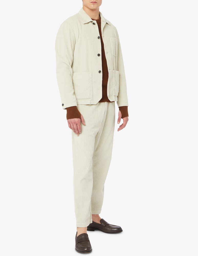 rinascente Barena Velvet deni overshirt