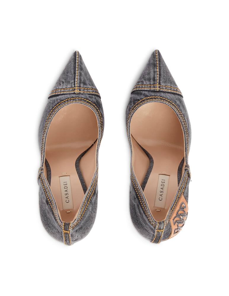rinascente Casadei Blade Denim Pumps - black