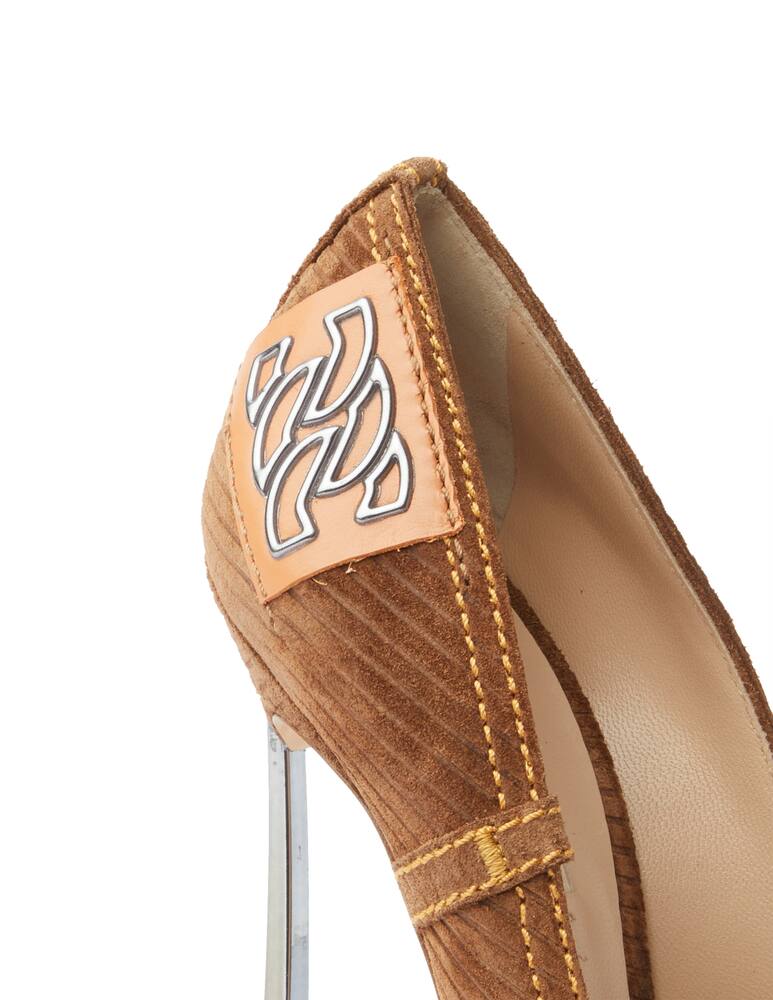 rinascente Casadei Dècolletèe in pelle Blade Velvet Goldmine