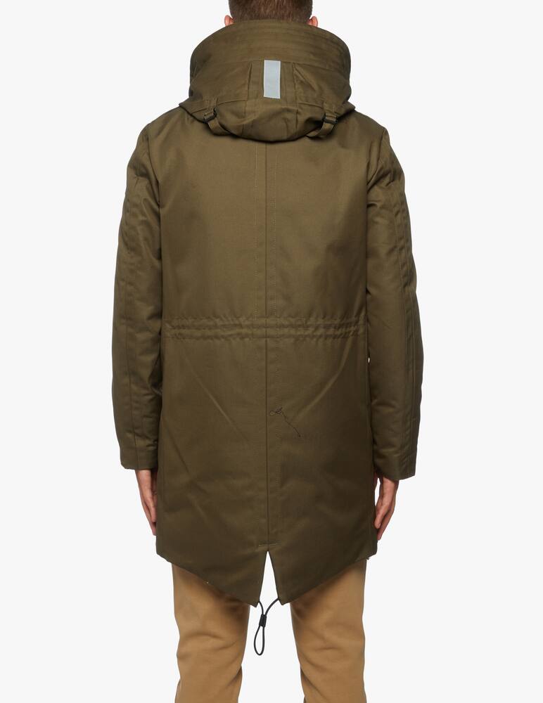 rinascente Peuterey Parka kasa military con collo in pelo