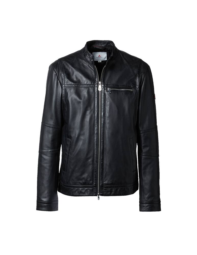 rinascente Peuterey Giacca biker in pelle saguaro - nero