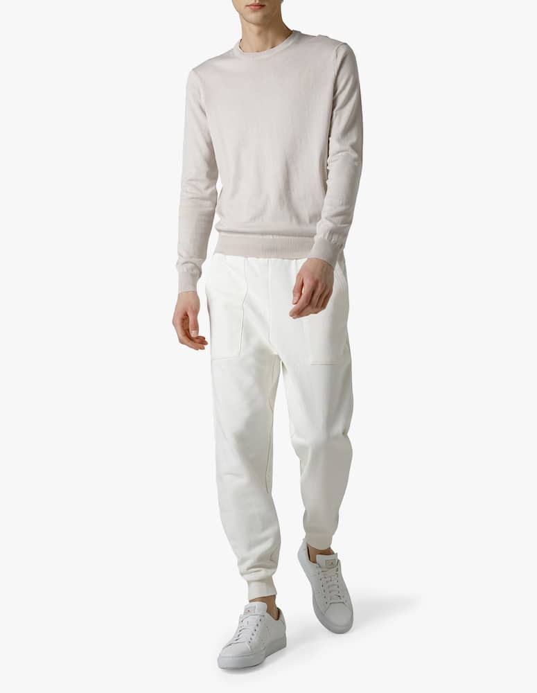 rinascente Peuterey Maglia girocollo in cotone dodos - bianco