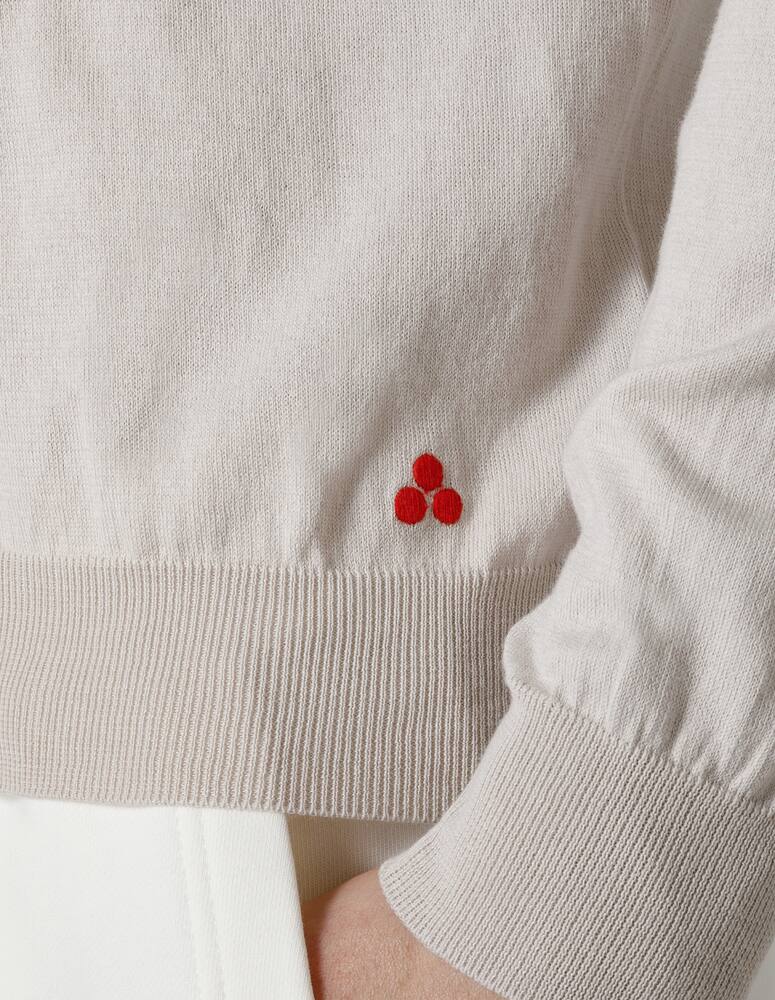 rinascente Peuterey Maglia girocollo in cotone dodos - bianco