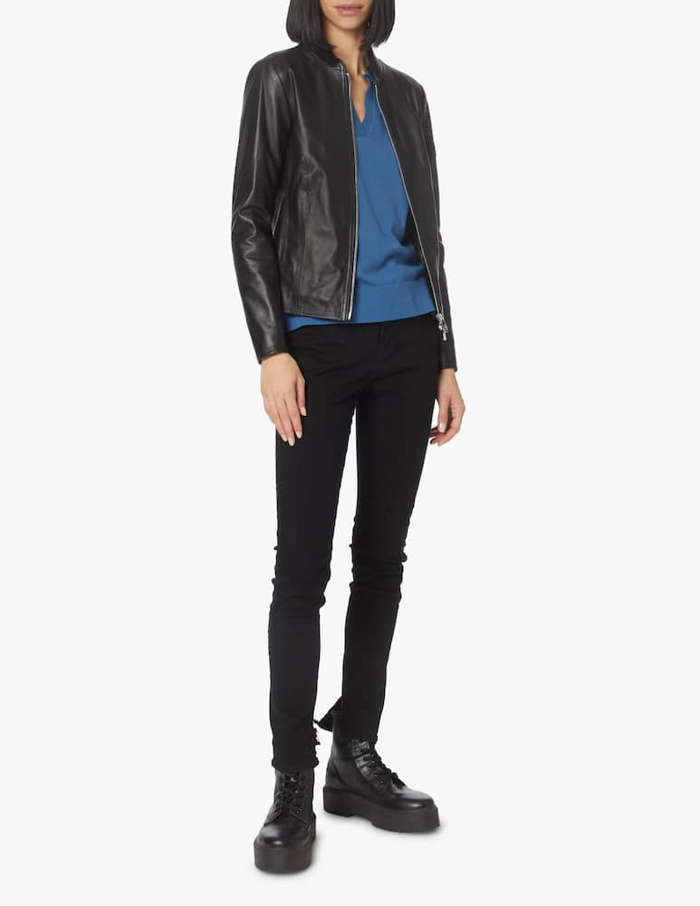 Peuterey Lover Ws 04 leather jacket - black - picture 2 Peuterey Lover Ws 04 leather jacket - black - picture 2