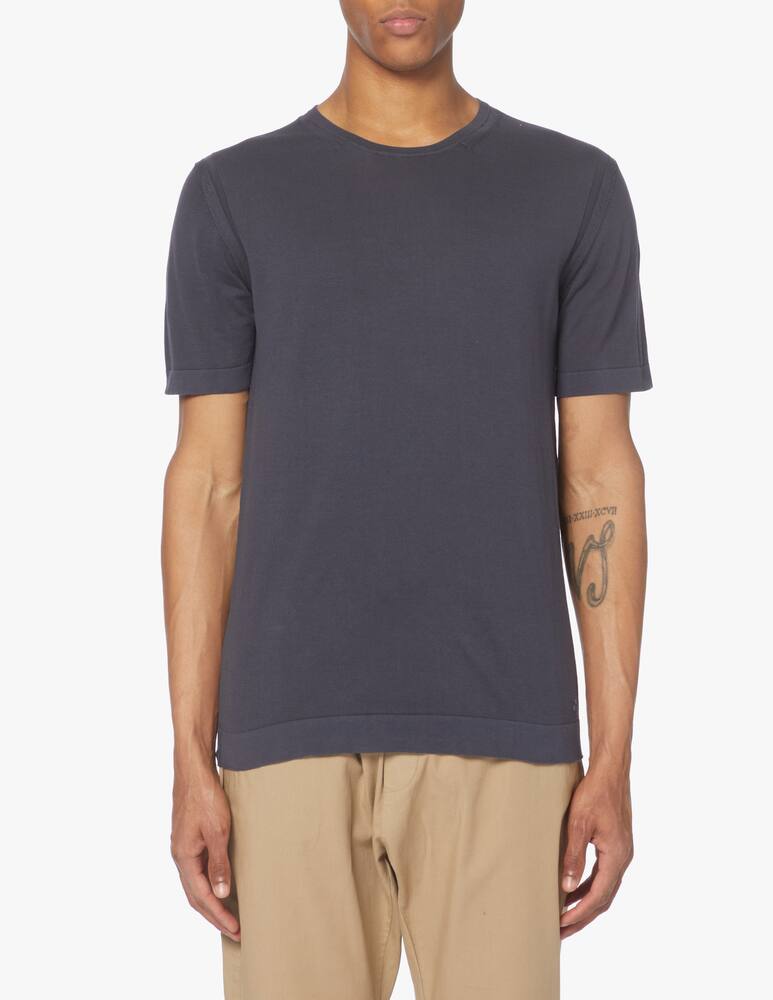 rinascente Peuterey Maglietta girocollo in maglia - blu