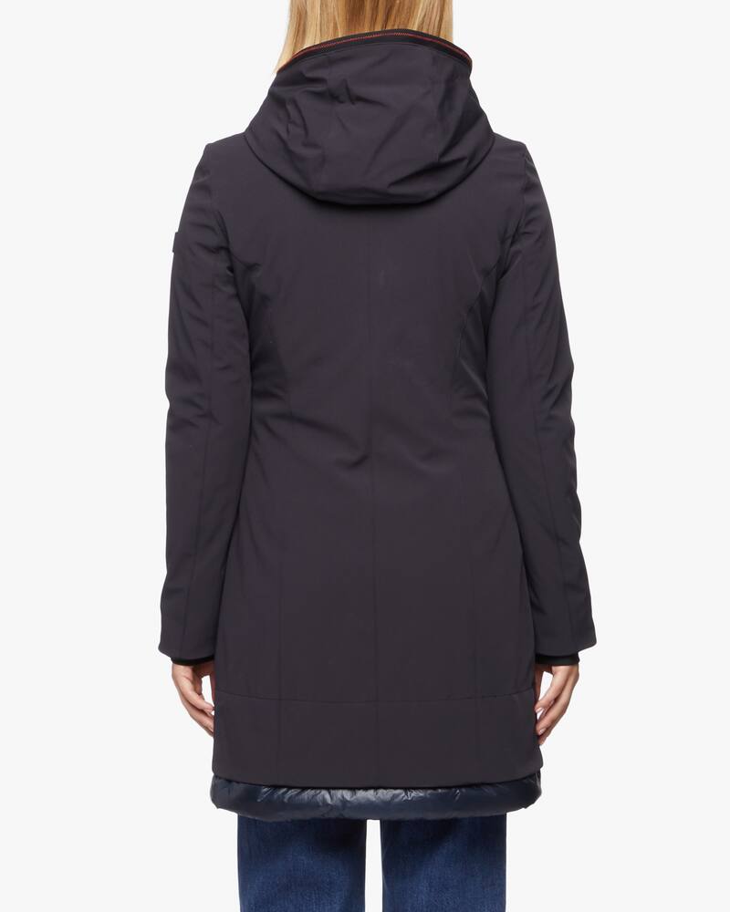 rinascente Peuterey Bakary hooded midi jacket - Blue