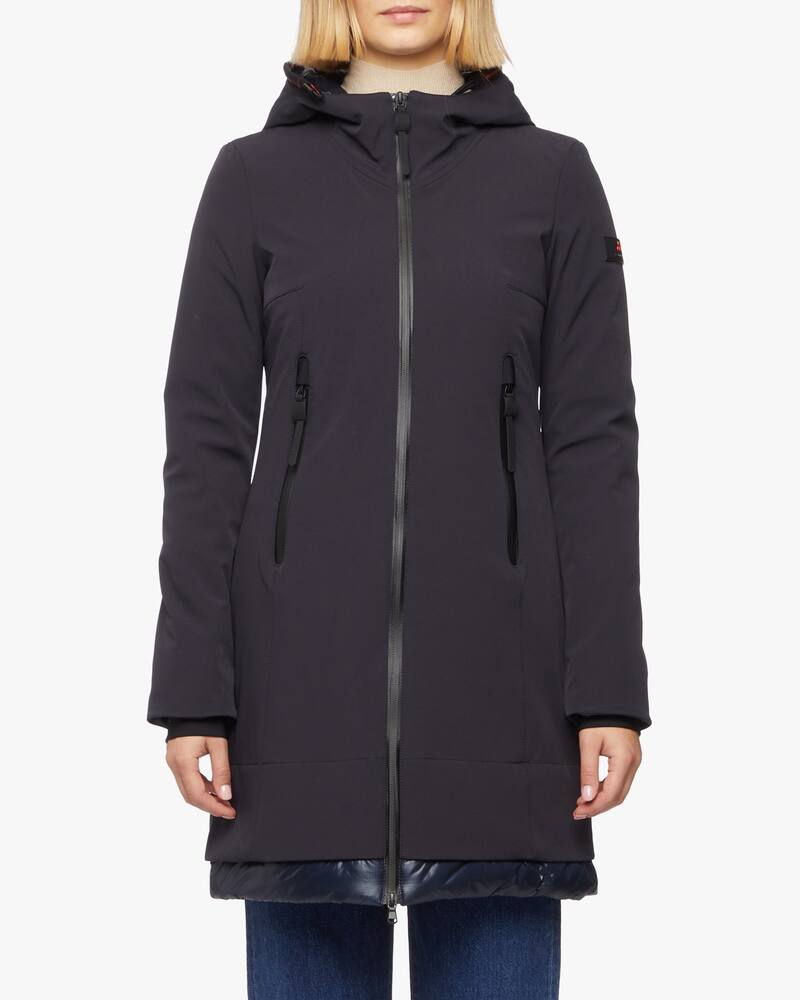 Peuterey Bakary hooded midi jacket - Blue - picture 1 Peuterey Bakary hooded midi jacket - Blue - picture 1