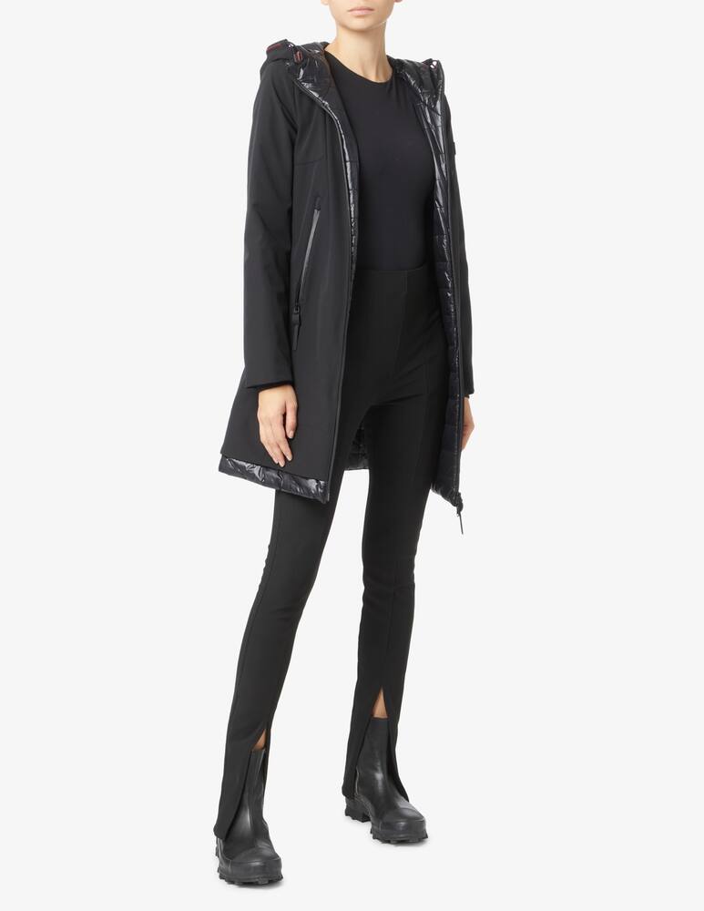rinascente Peuterey Giacca bomber midi con cappuccio Bakary MD softshell - Nero