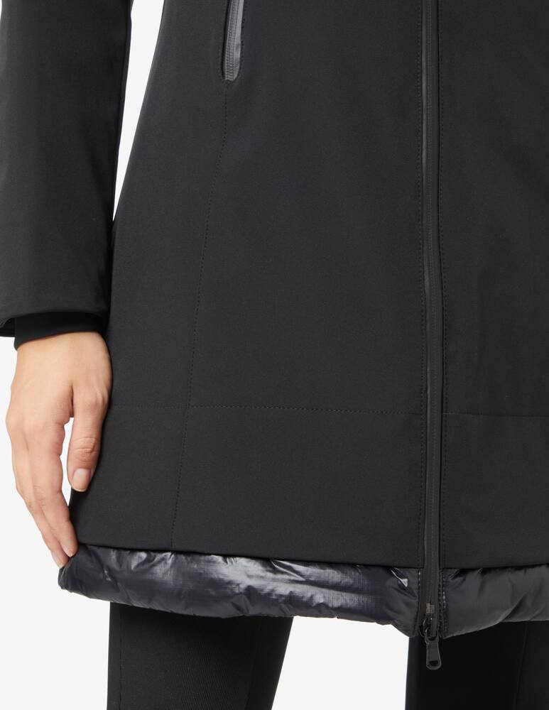 Peuterey Giacca bomber midi con cappuccio Bakary MD softshell - Nero - immagine 4 Peuterey Giacca bomber midi con cappuccio Bakary MD softshell - Nero - immagine 4