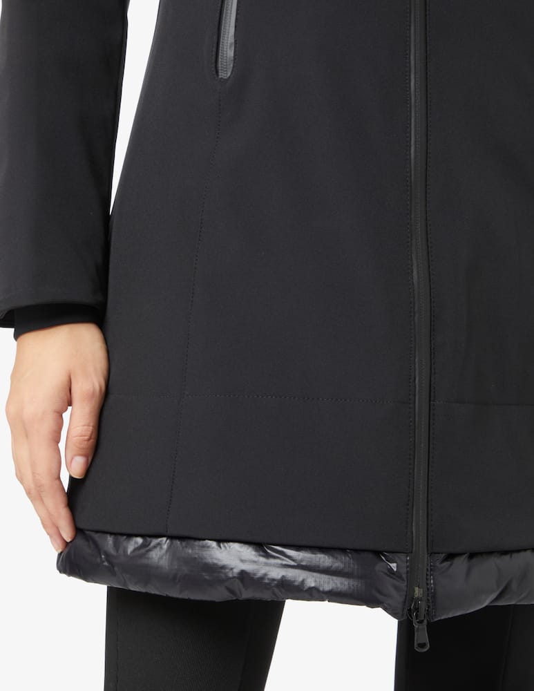 rinascente Peuterey Giacca bomber midi con cappuccio Bakary MD softshell - Nero