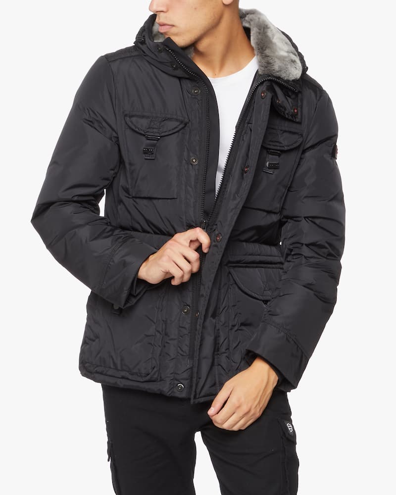 rinascente Peuterey Aiptek urban field jacket with fur