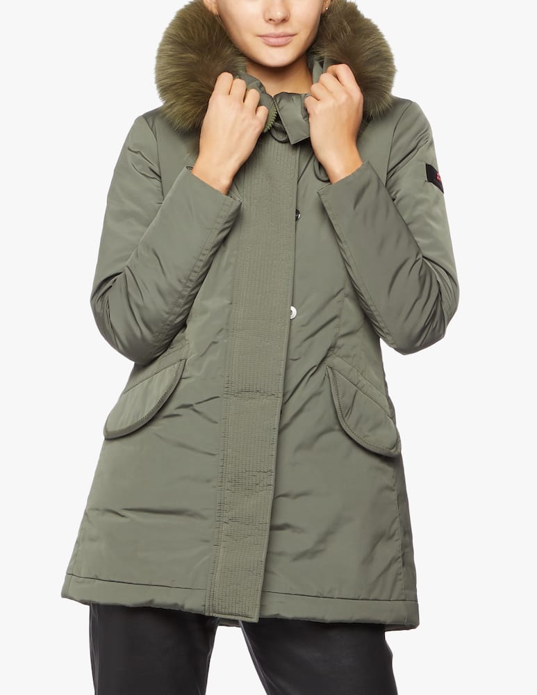 rinascente Peuterey Piumino midi collo pelliccia