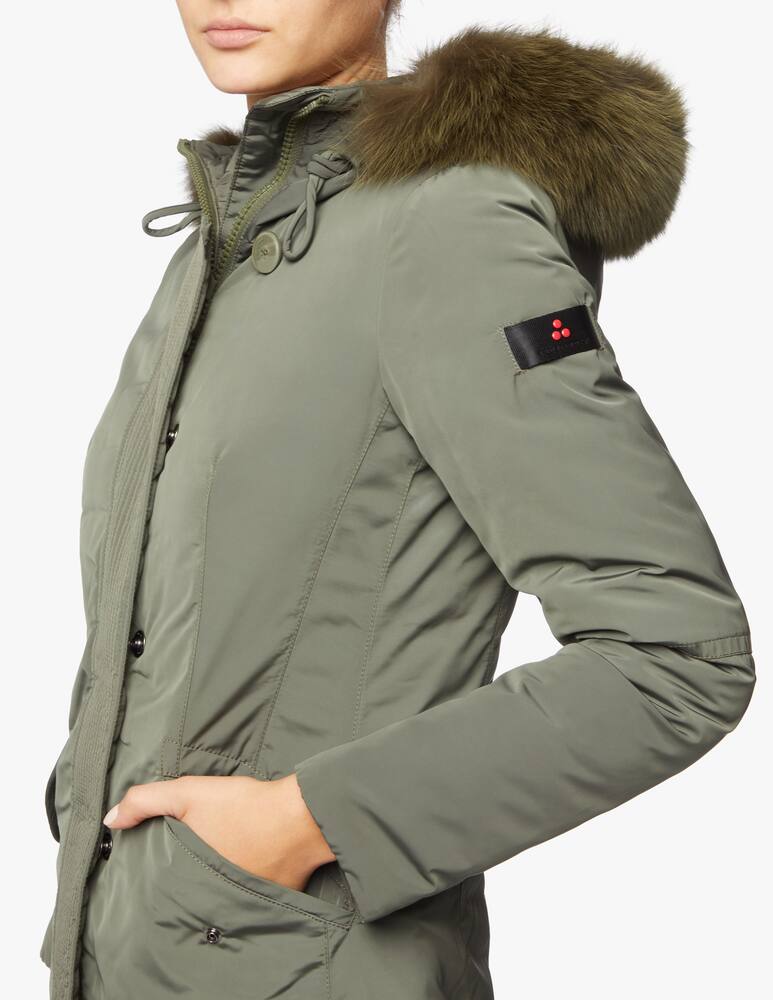 rinascente Peuterey Piumino midi collo pelliccia