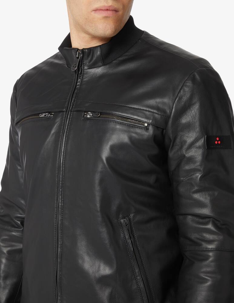 rinascente Peuterey Sands leather bomber jacket
