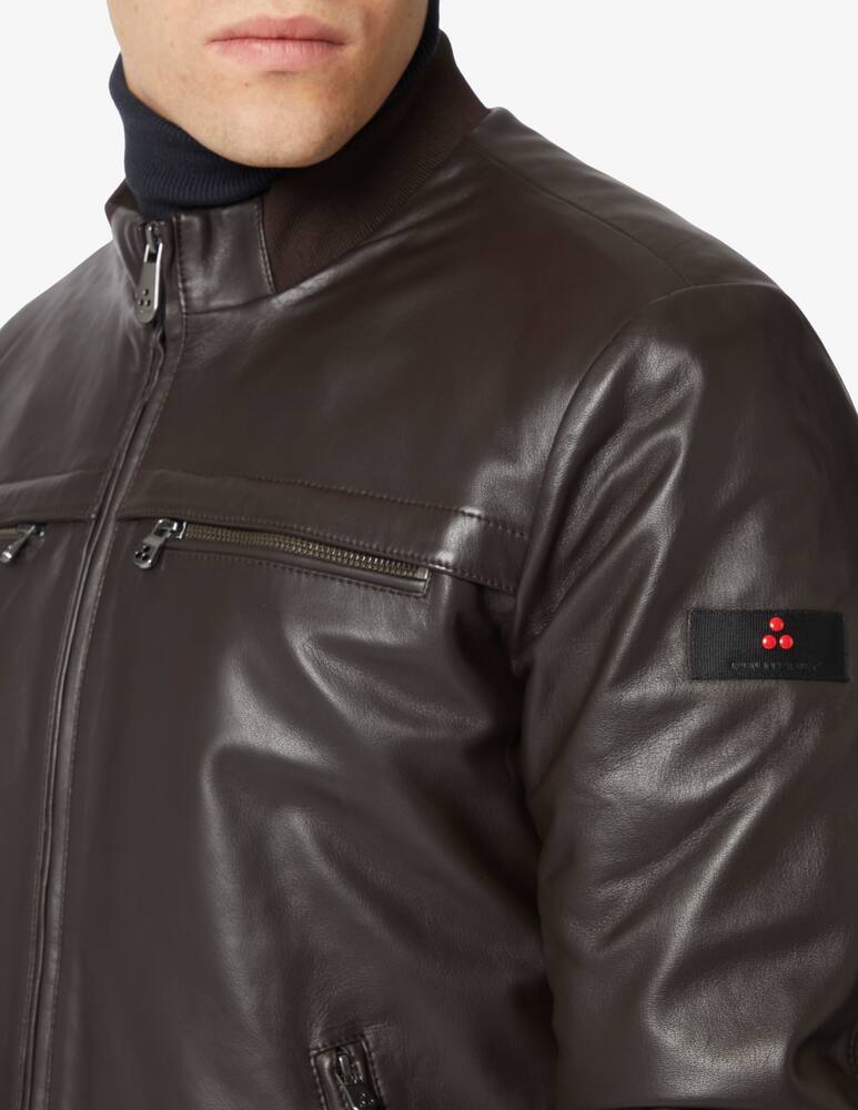 rinascente Peuterey Sands leather bomber jacket