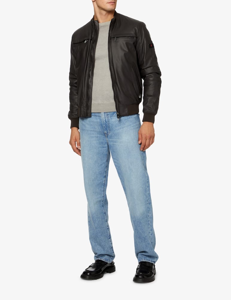 rinascente Peuterey Giacca bomber in pelle - Marrone