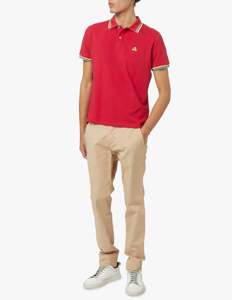 rinascente Peuterey New selandina short sleeve polo - red