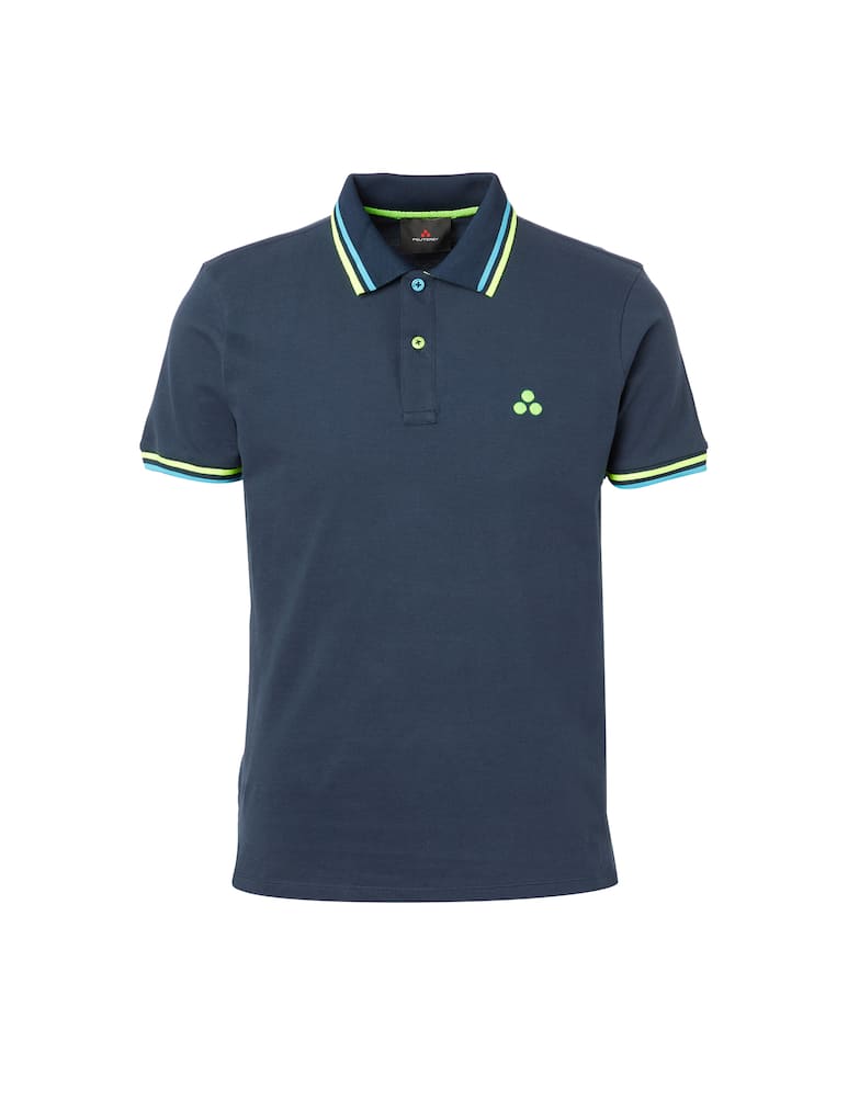 rinascente Peuterey New selandina short sleeve polo - blue