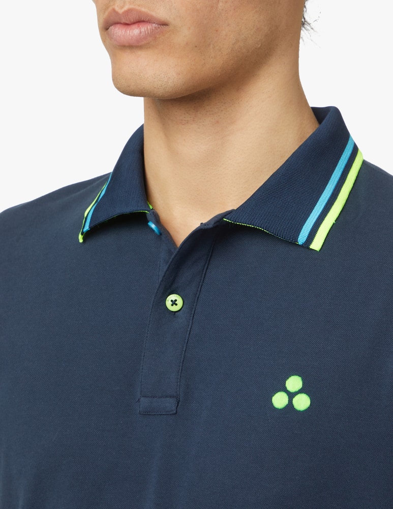 rinascente Peuterey New selandina short sleeve polo - blue