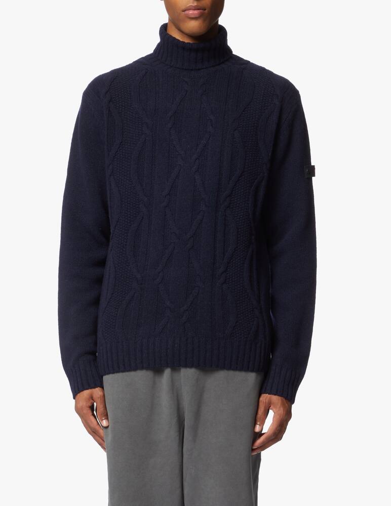 rinascente Peuterey Maglia collo alto alphard in misto lana motivo a treccia