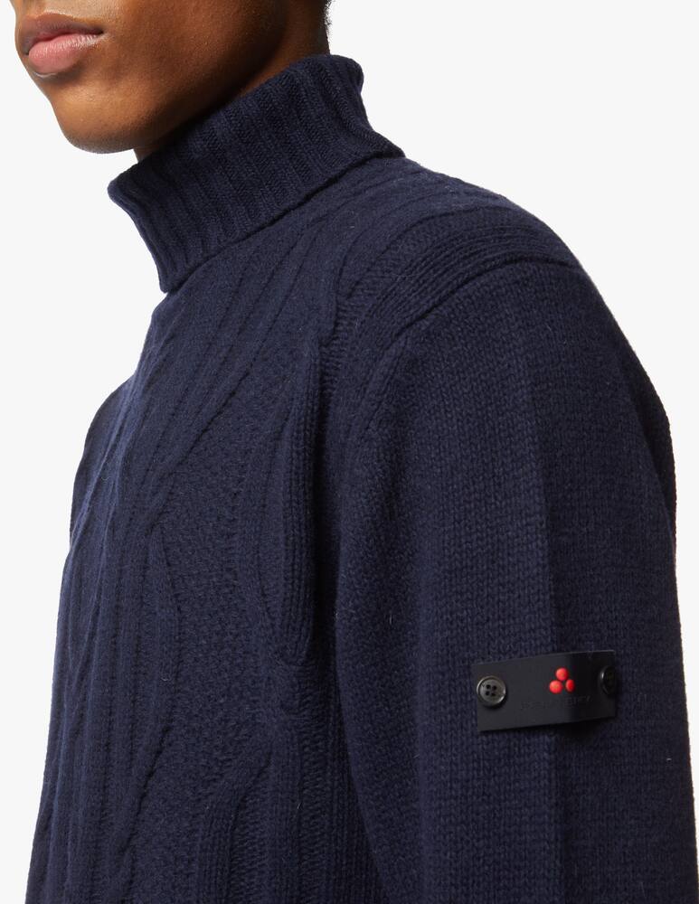 rinascente Peuterey Maglia collo alto alphard in misto lana motivo a treccia