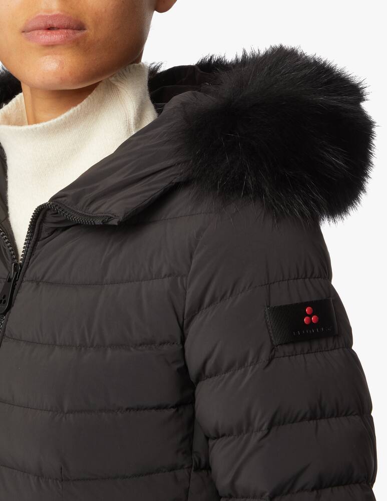 rinascente Peuterey Faux fur hooded down jacket Seriola