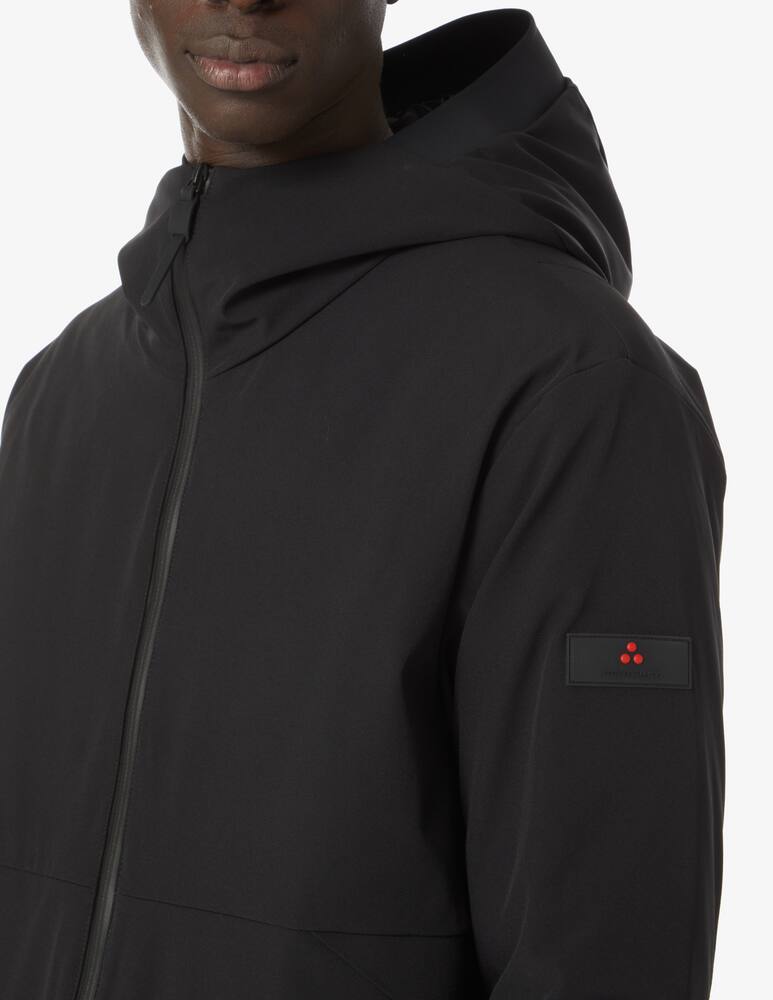 rinascente Peuterey Giacca lunga softshell con cappuccio - Nero