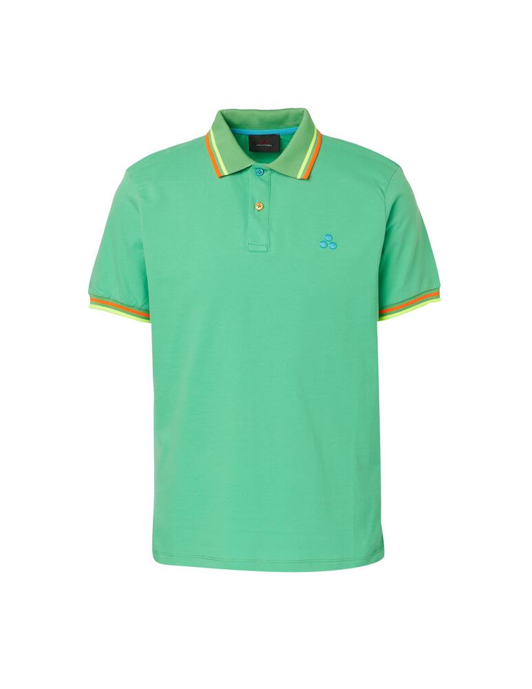 rinascente Peuterey New selandina short sleeve polo - green
