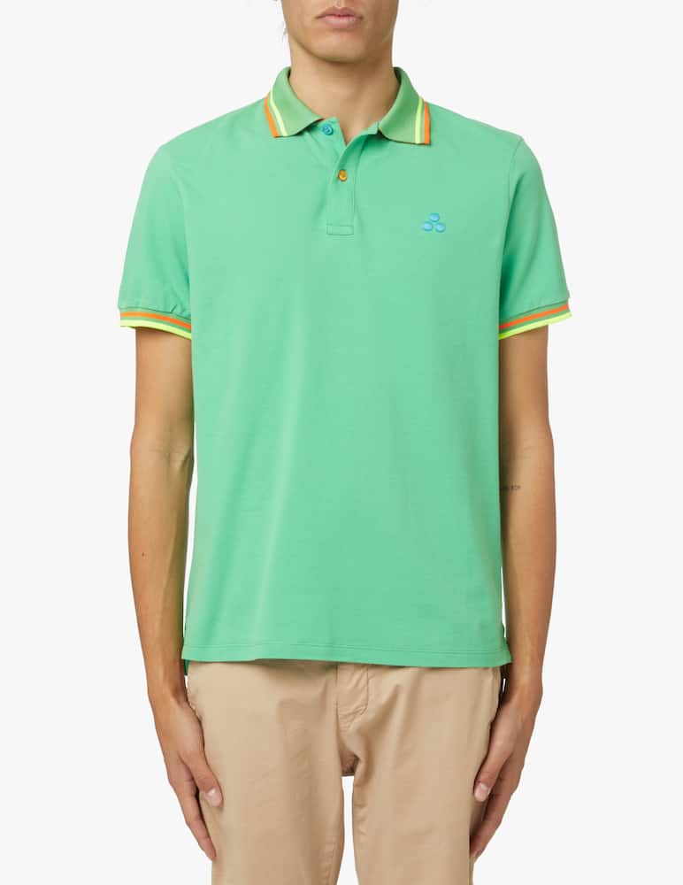 rinascente Peuterey New selandina short sleeve polo - green