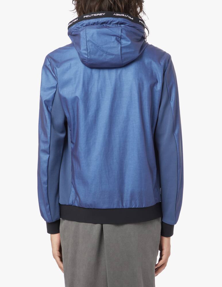 rinascente Peuterey Giacca bomber con cappuccio in nylon - blu