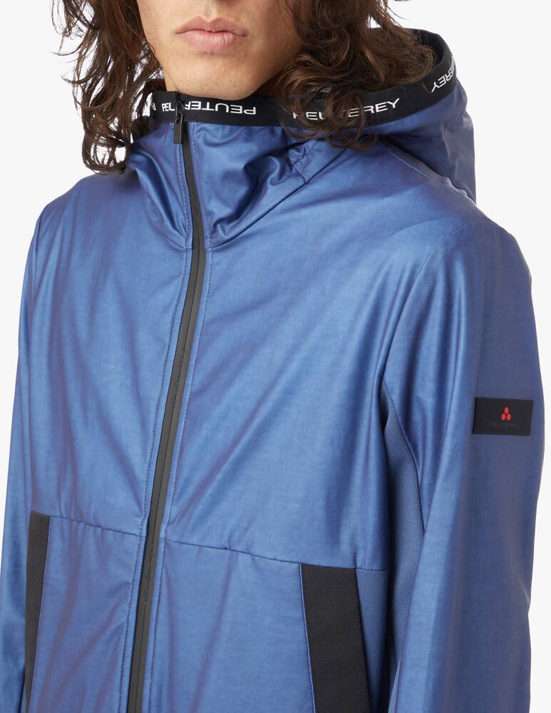 rinascente Peuterey Giacca bomber con cappuccio in nylon - blu
