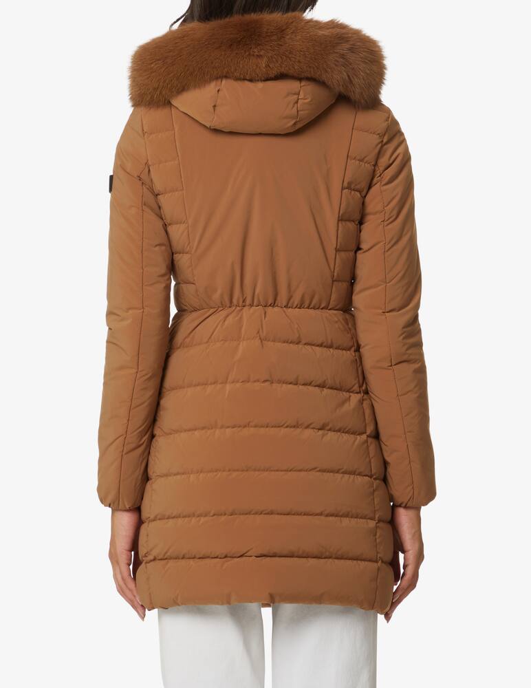 rinascente Peuterey Giacca con cappuccio in eco pelliccia Seriola 04 - Marrone