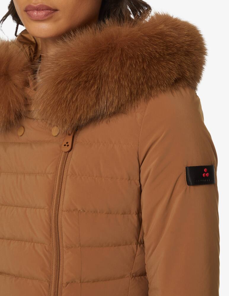 rinascente Peuterey Giacca con cappuccio in eco pelliccia Seriola 04 - Marrone