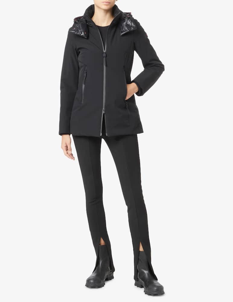 rinascente Peuterey Giacca bomber corta con cappuccio Palomar MD softshell - Nero