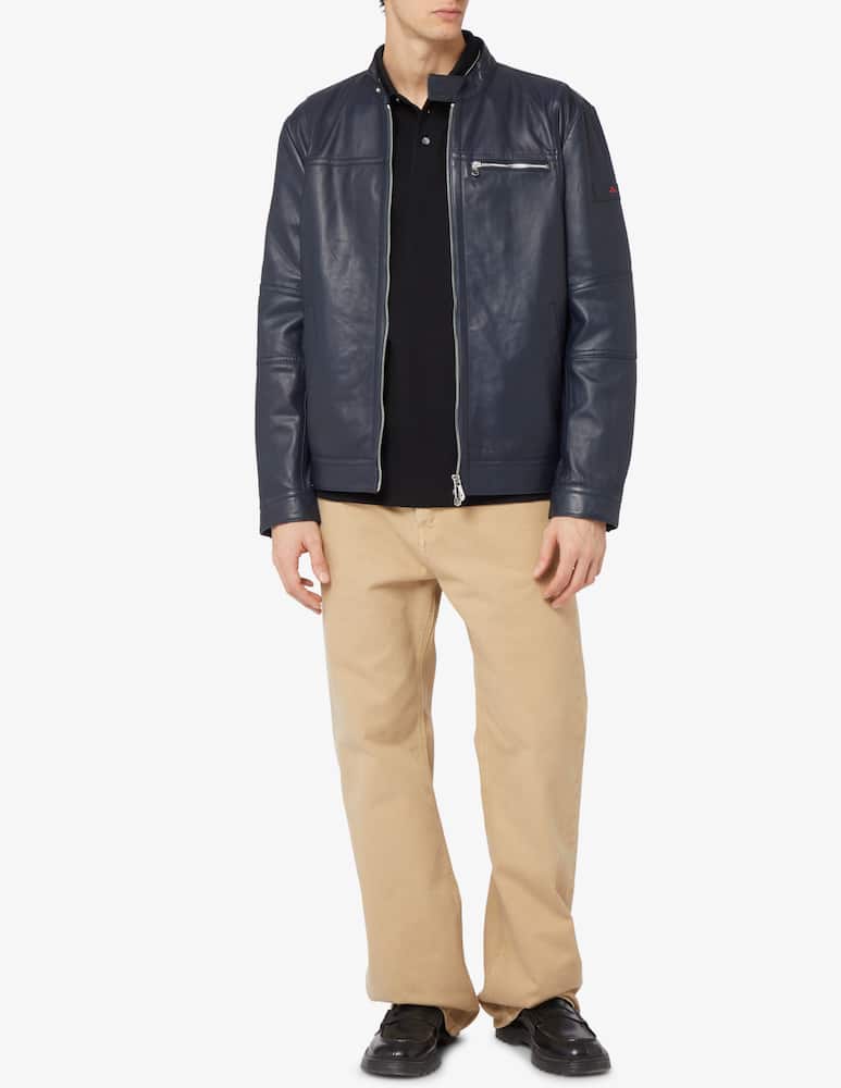 rinascente Peuterey Biker pelle saguaro