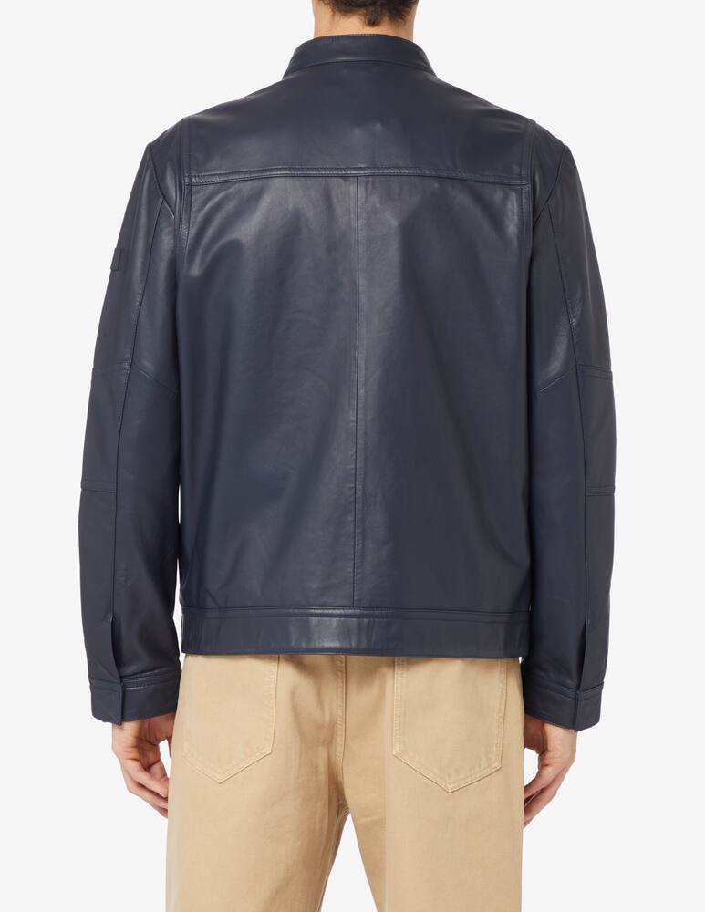 rinascente Peuterey Biker pelle saguaro