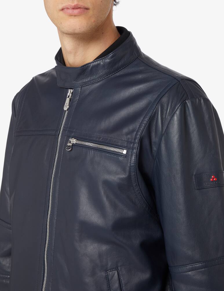 rinascente Peuterey Biker pelle saguaro