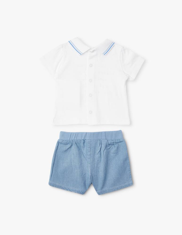 rinascente Brums Completo 2 pezzi maglietta e pantaloni corti - Azzurro