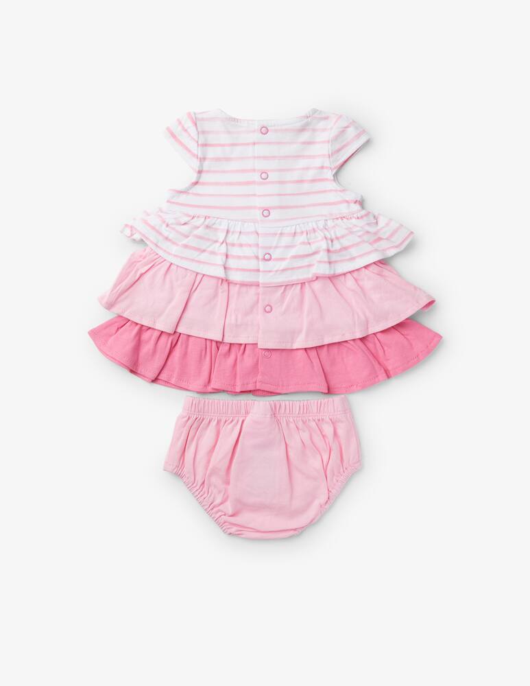 rinascente Brums Vestitino in jersey stampato con slip - Rosa