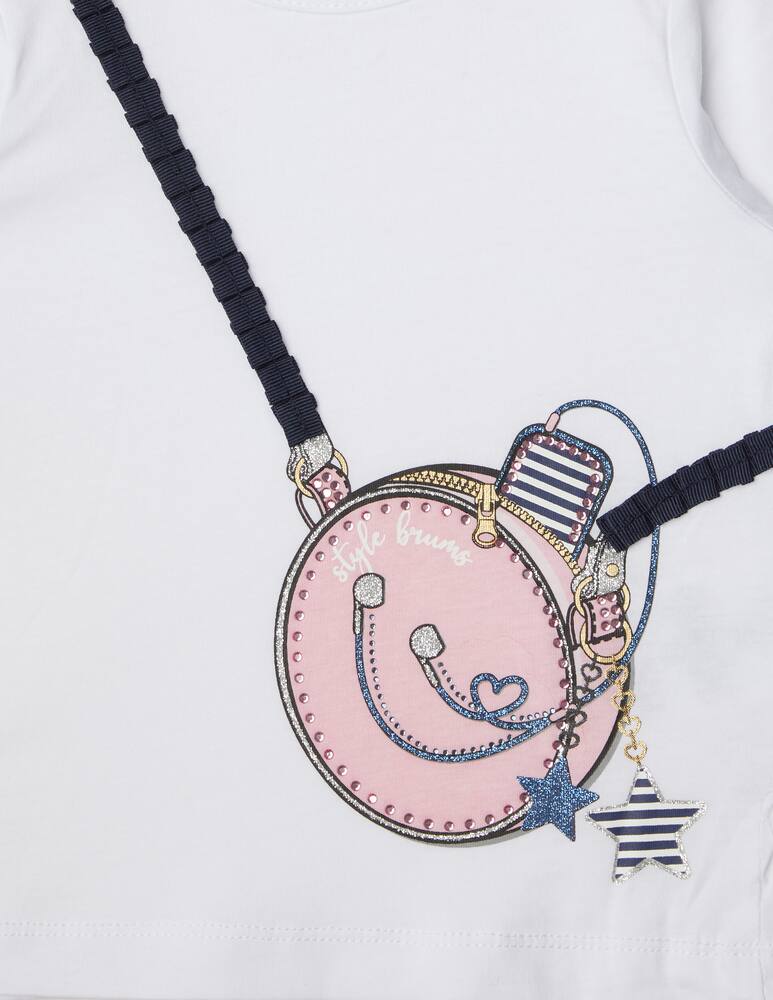 rinascente Brums Maglietta manica lunga in jersey - Bianco