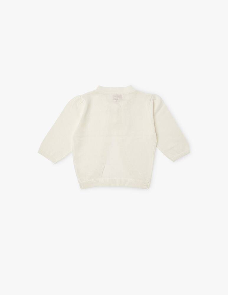 rinascente Brums Giacca tricot con fiocco - Bianco