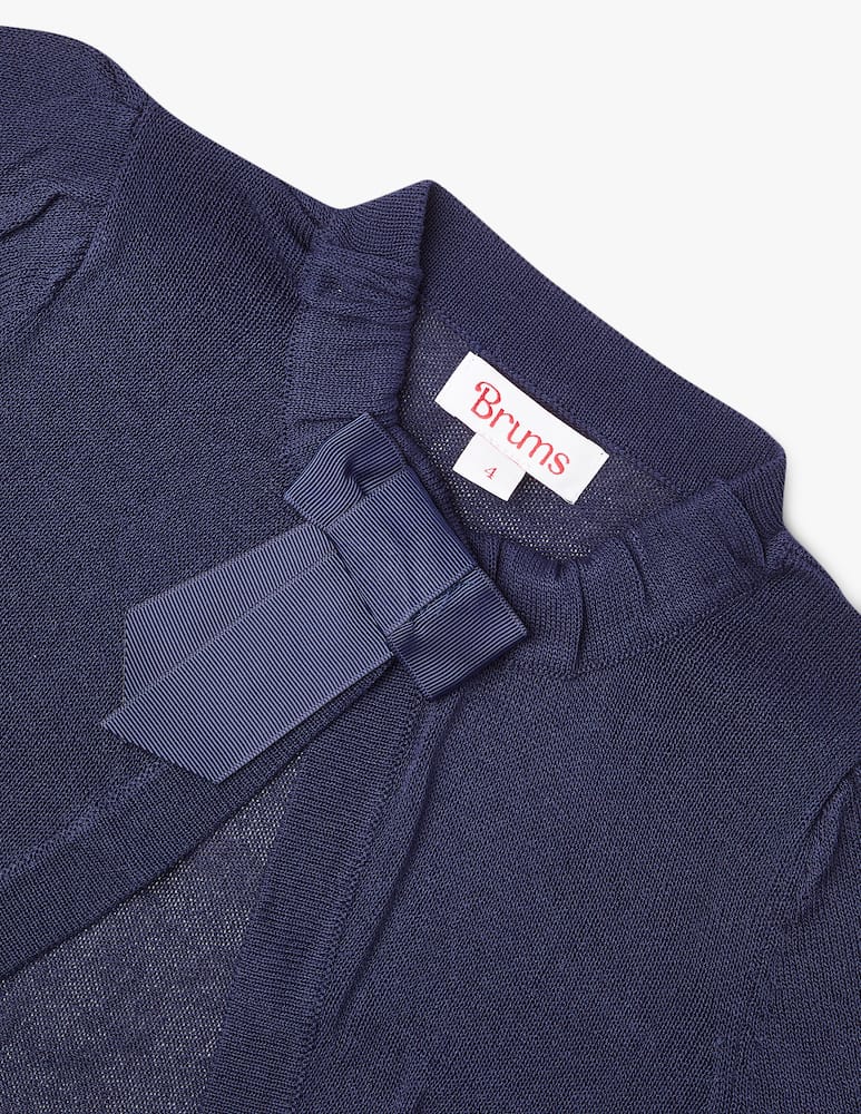 rinascente Brums Giacca tricot con fiocco - Blu