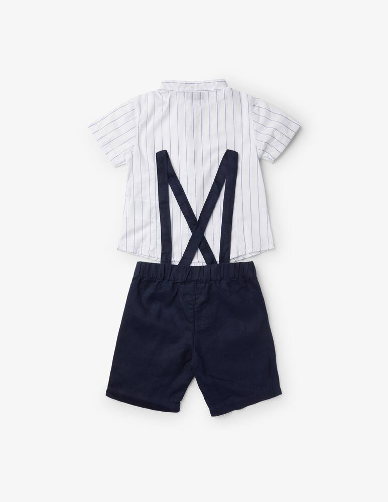 rinascente Brums Completo 2 pezzi camicia e pantalone corto - Bianco