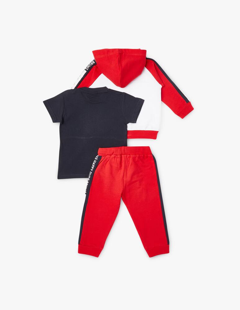 rinascente Brums Tutina con cappuccio 3 pezzi - Rosso