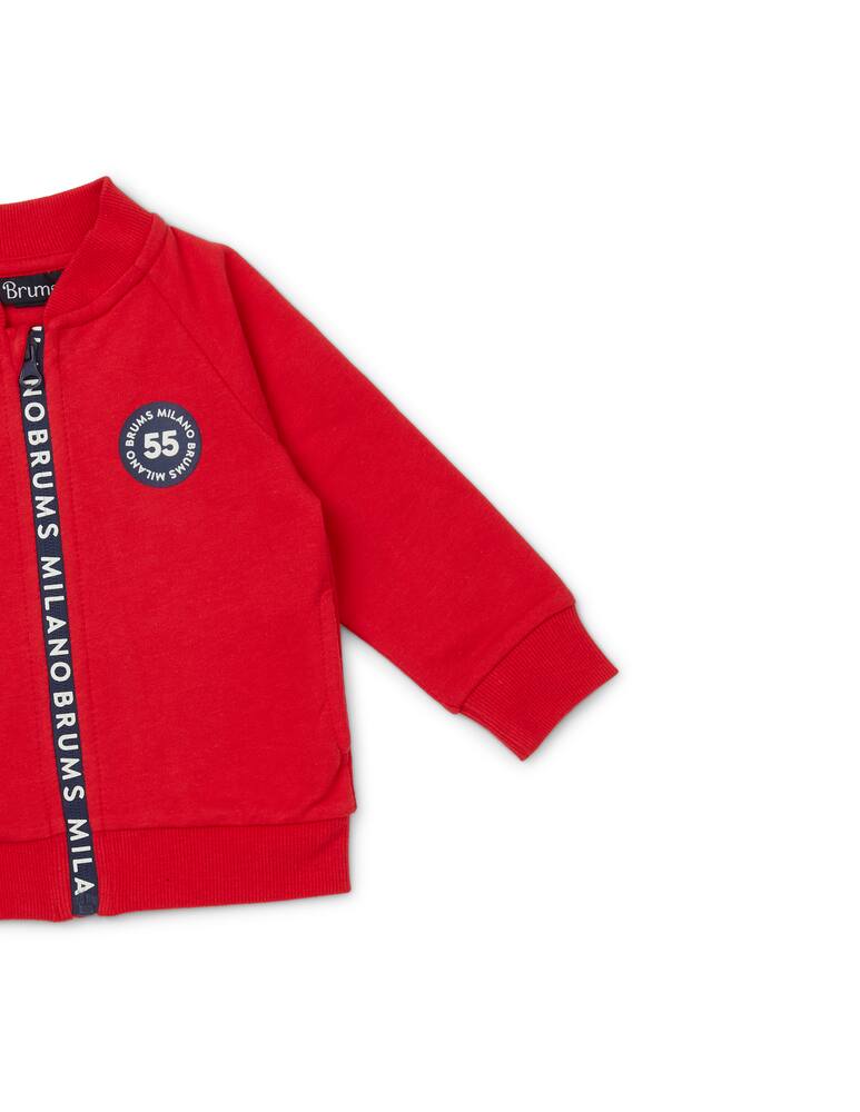 rinascente Brums Printed full zip sweatshirt - Red