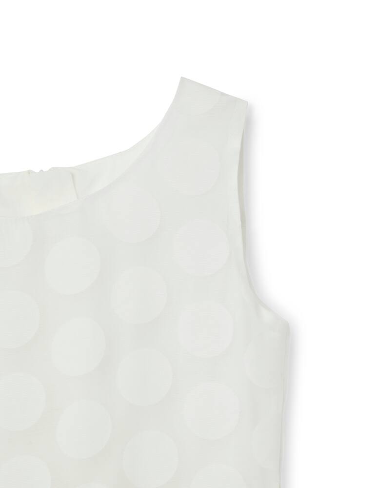 rinascente Brums Jacquard organza dress - White