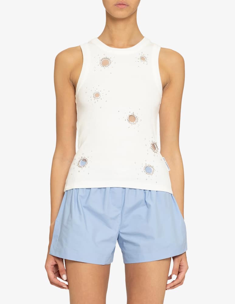 rinascente Des Phemmes Canotta classica con strass