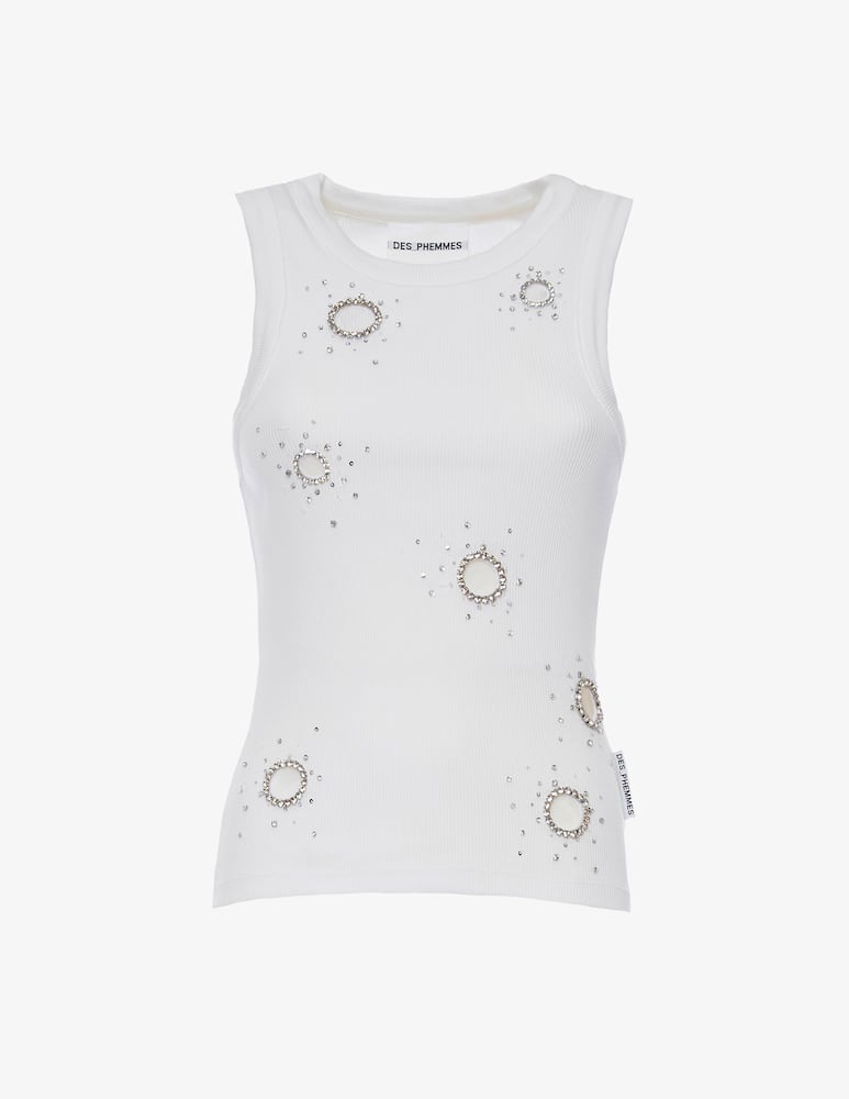 rinascente Des Phemmes Canotta classica con strass