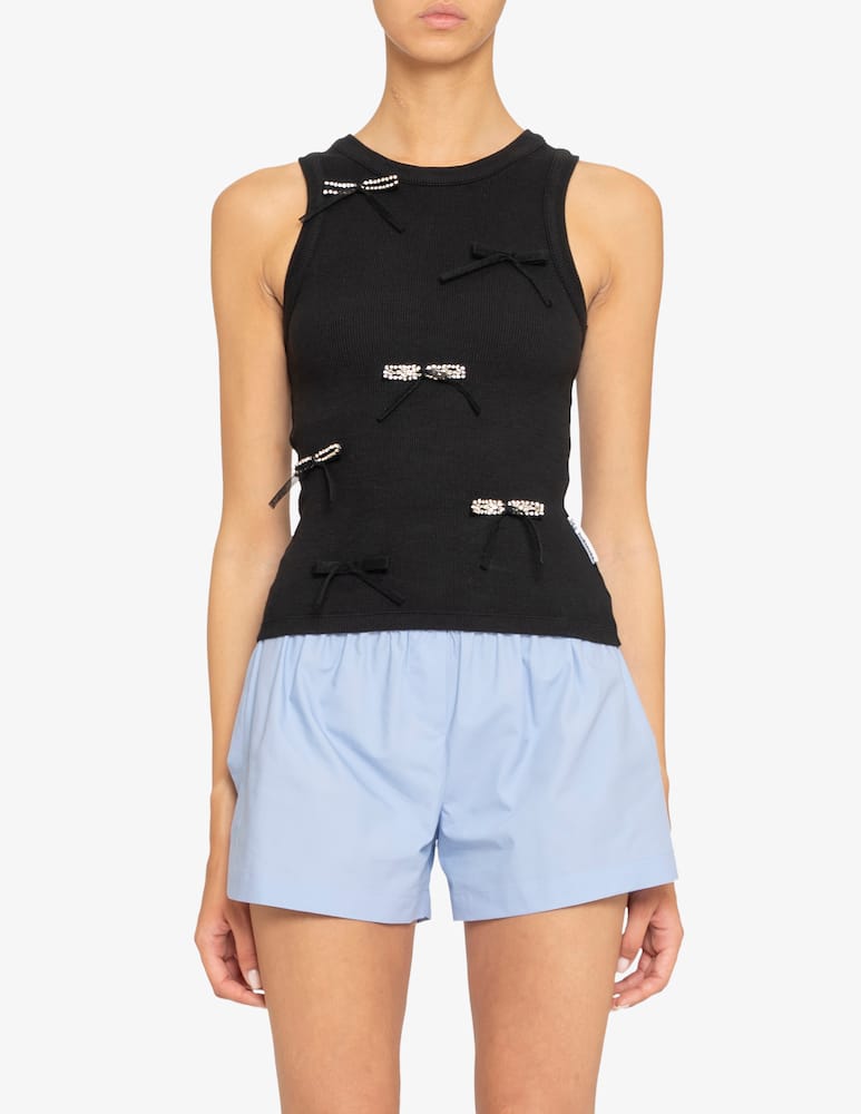 rinascente Des Phemmes Canotta con fiocchi gioiello