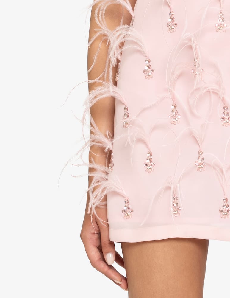 rinascente Des Phemmes Abito cocktail corto con piume